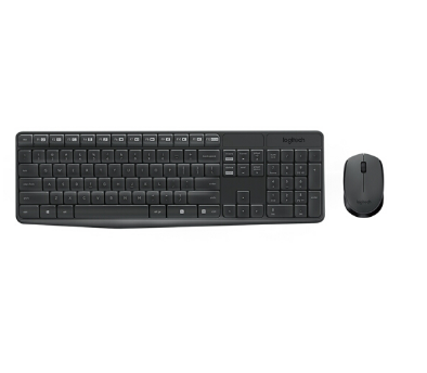 罗技（Logitech） MK235 无线键鼠套装 usb笔记本电脑超薄防溅水键盘鼠标