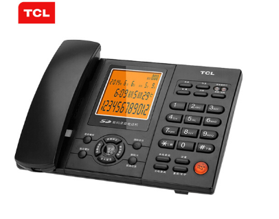 TCL 录音电话机 固定座机 办公家用 插卡自动手动录音 电脑备份 客服呼叫中心 88超级版