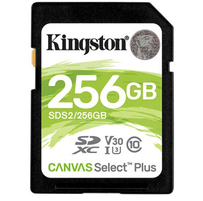 金士顿（Kingston）256GB 读速100MB/s U3 V30 内存卡 SD 存储卡高速升级版 写速85MB/s 支持4K 高品质拍摄